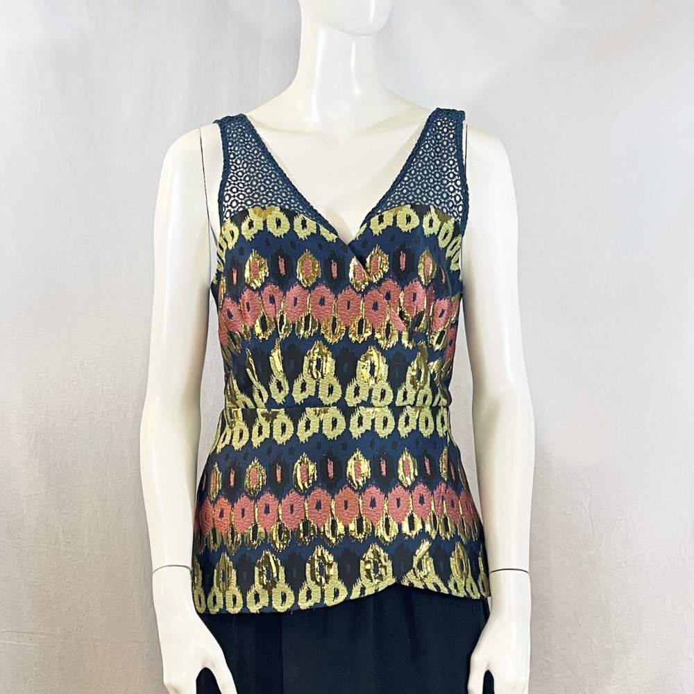 Peplum Top With Metallic Accent | Anthropologie (NWT) - Picture 7 of 7